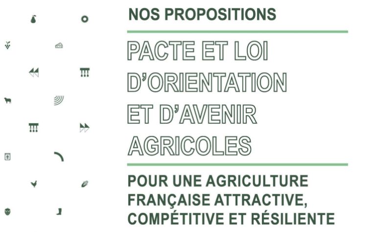 affiche du pacte d'orientation et d'avenir agricole